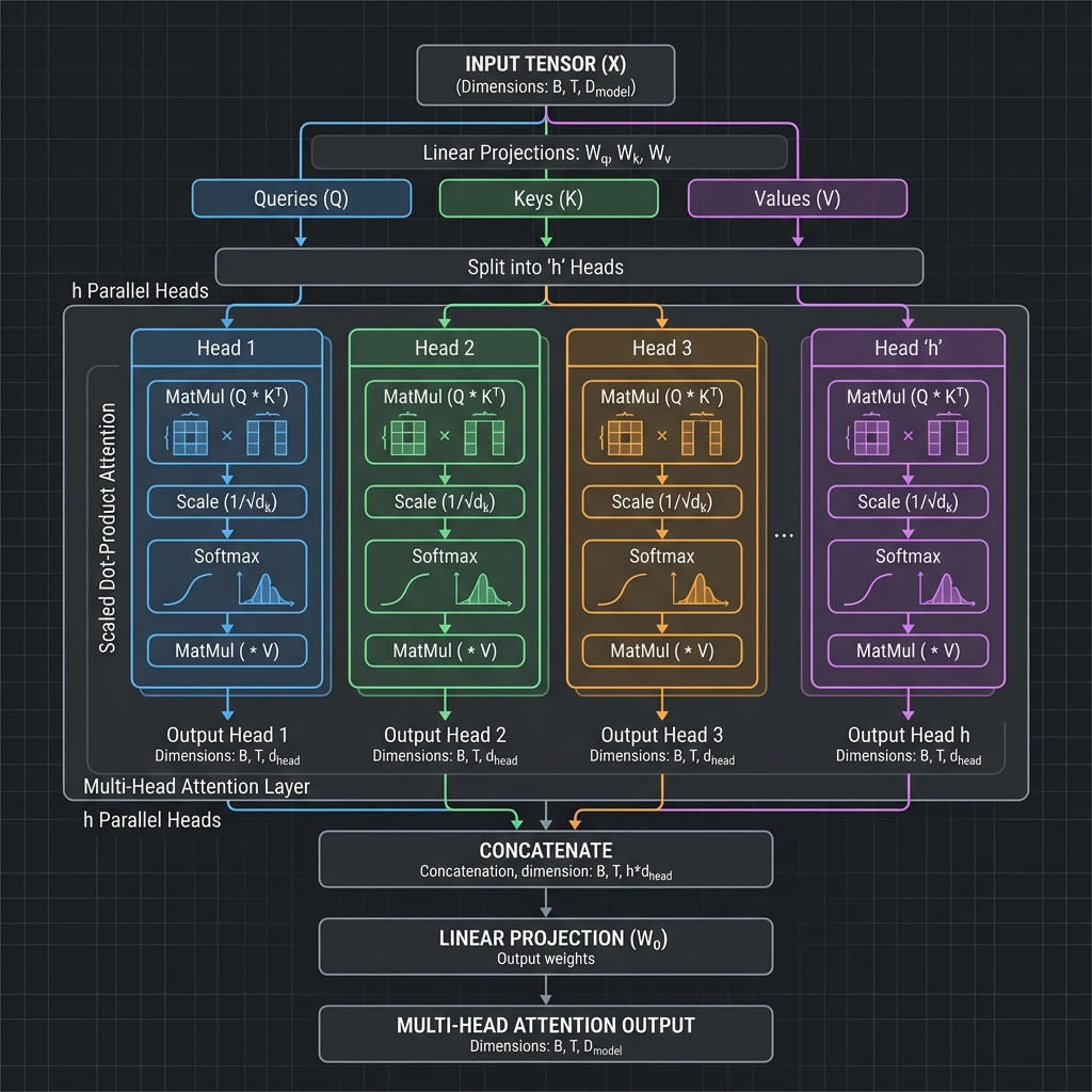 Multi-Head Attention Architecture