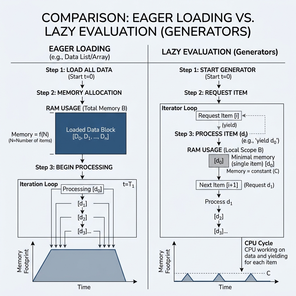 Lazy Evaluation vs Eager Loading